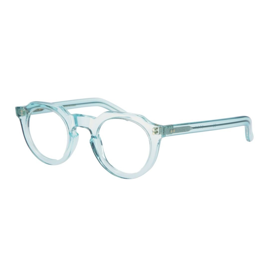Kador Blue Storiko 46-25 145 Translucent Round Eyeglasses