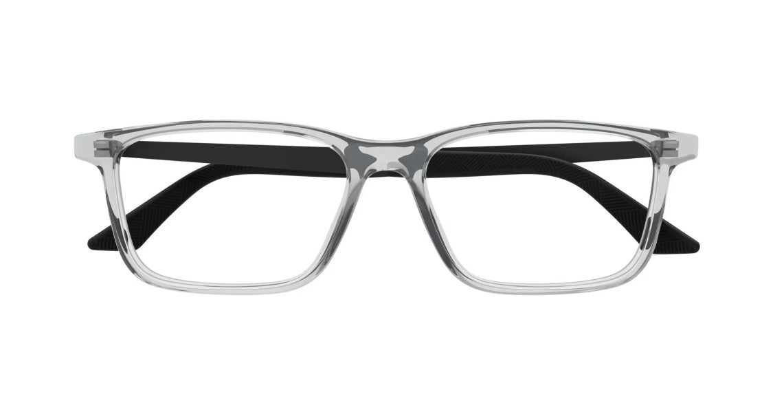 Montblanc Eyeglasses Montblanc Mb0333o 002 Grey Black Transparent 55/17/150