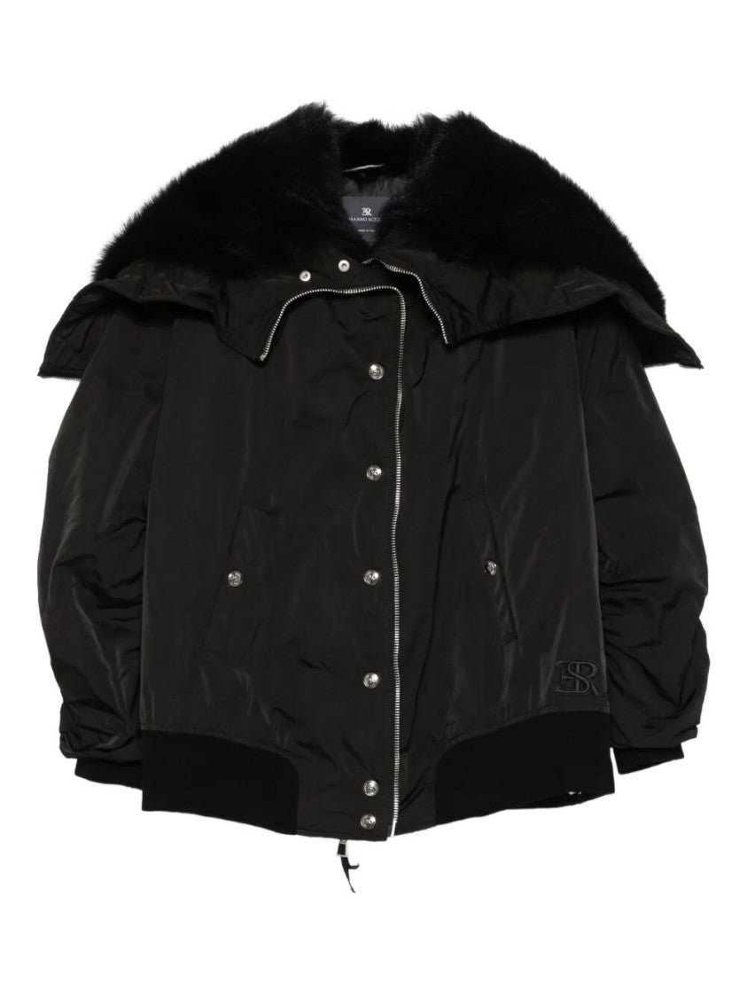 Ermanno Scervino Voluminous Black Parka