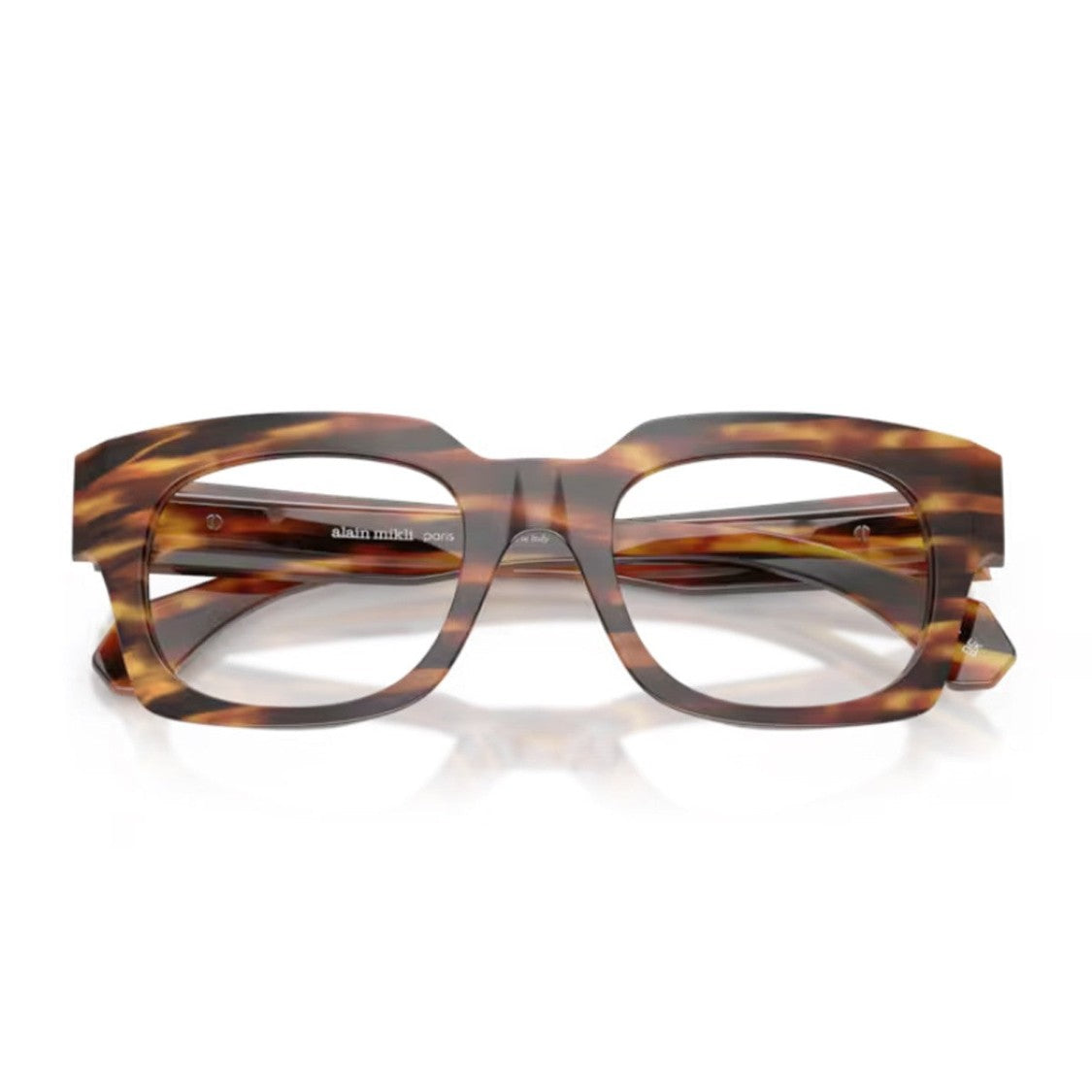Alain Mikli Havana A03540 Acetate Mottled Square Sunglasses