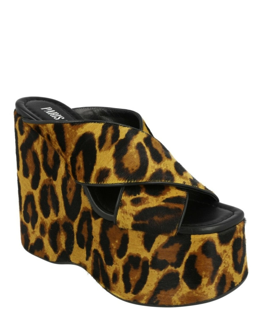 Paris Texas Leopard Print Mara Mules