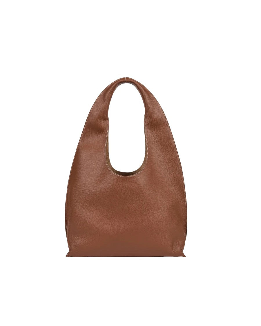 A.P.C. Textured Leather Shoulder Bag With Embossed Logo