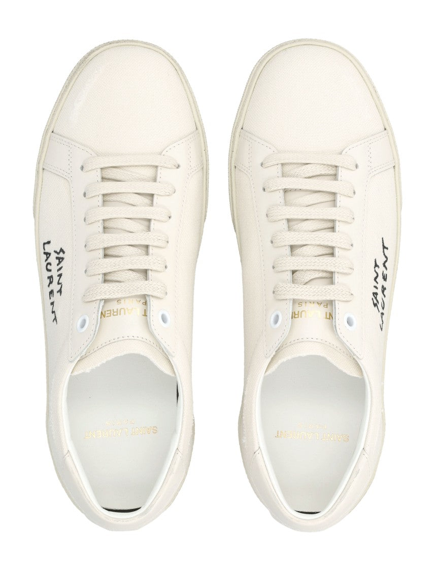Saint Laurent Saint Laurent Court Classic Sl/06 Woman's Sneakers In Canvas