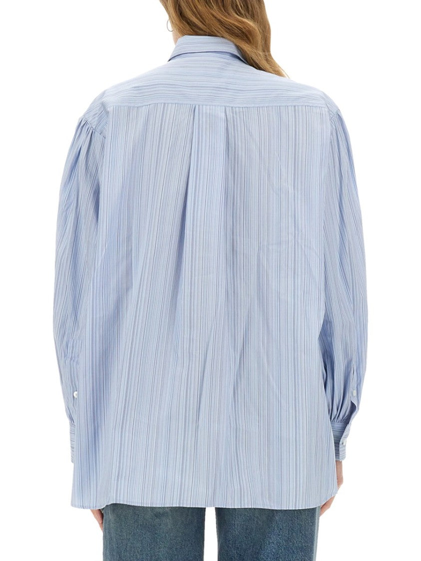 Paul Smith Blue Striped Shirt With Sleeves