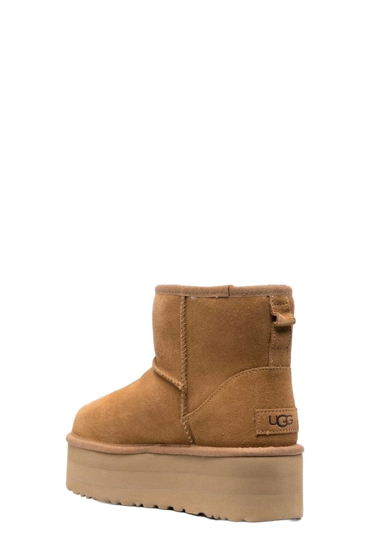 Ugg Beige Suede Pull-Tab Boot