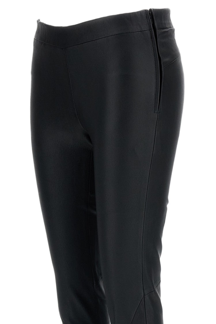 Arma Black Nappa Leather Skinny Pants