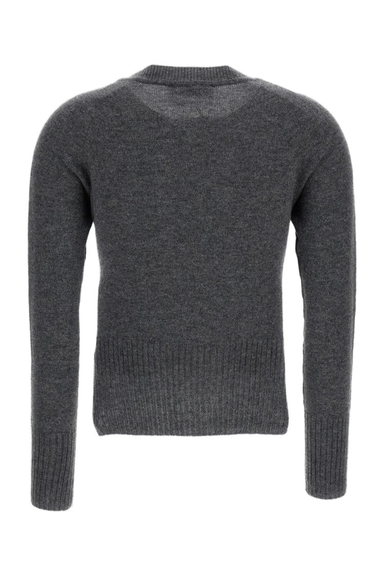 Simone Rocha Cashmere Cardigan With Crystal-Cut Neckline Appliqué