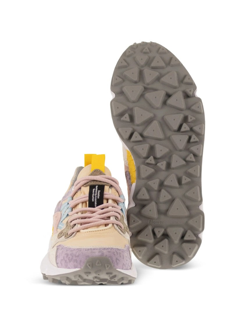 Flower Mountain Multi-Layered Sneakers With Textured Upper And Chunky Sole
