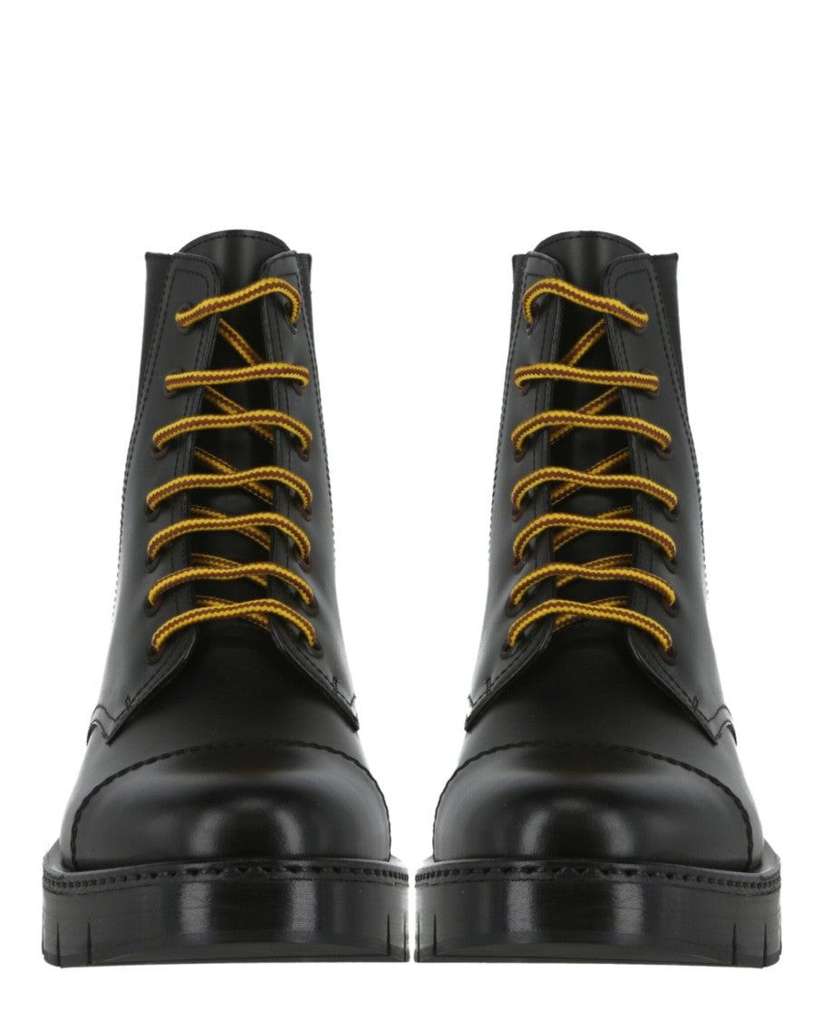 Ferragamo Salvatore  Combat Ankle Boots