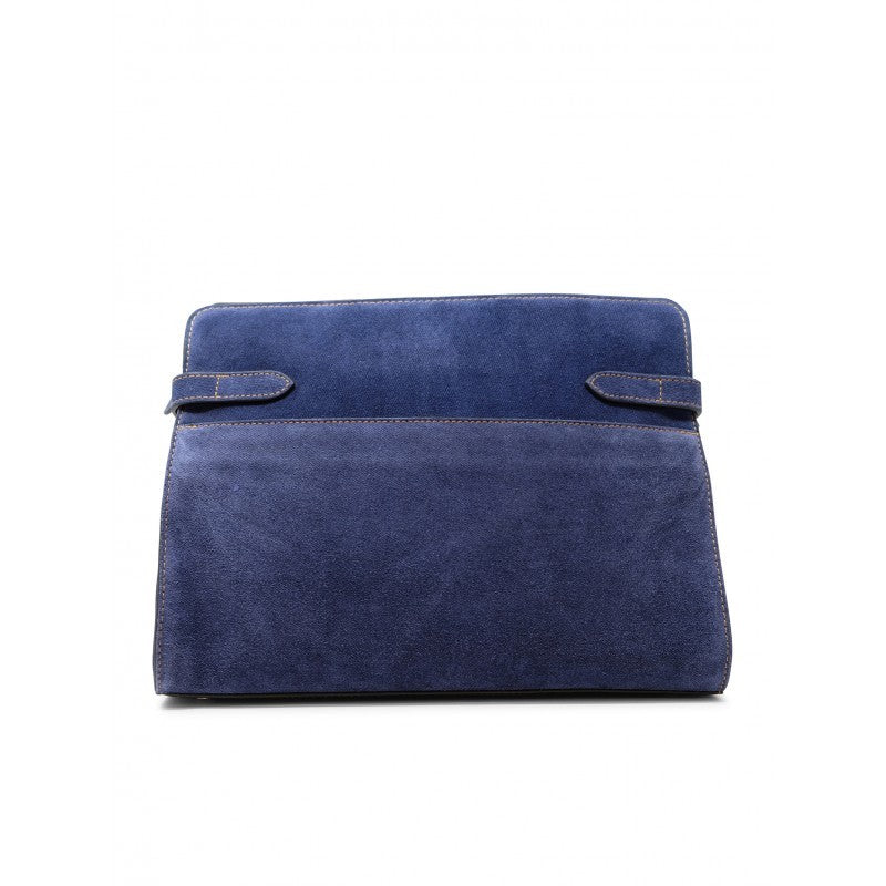 Le Tanneur Blue Denim Effect Large Shoulder Bag