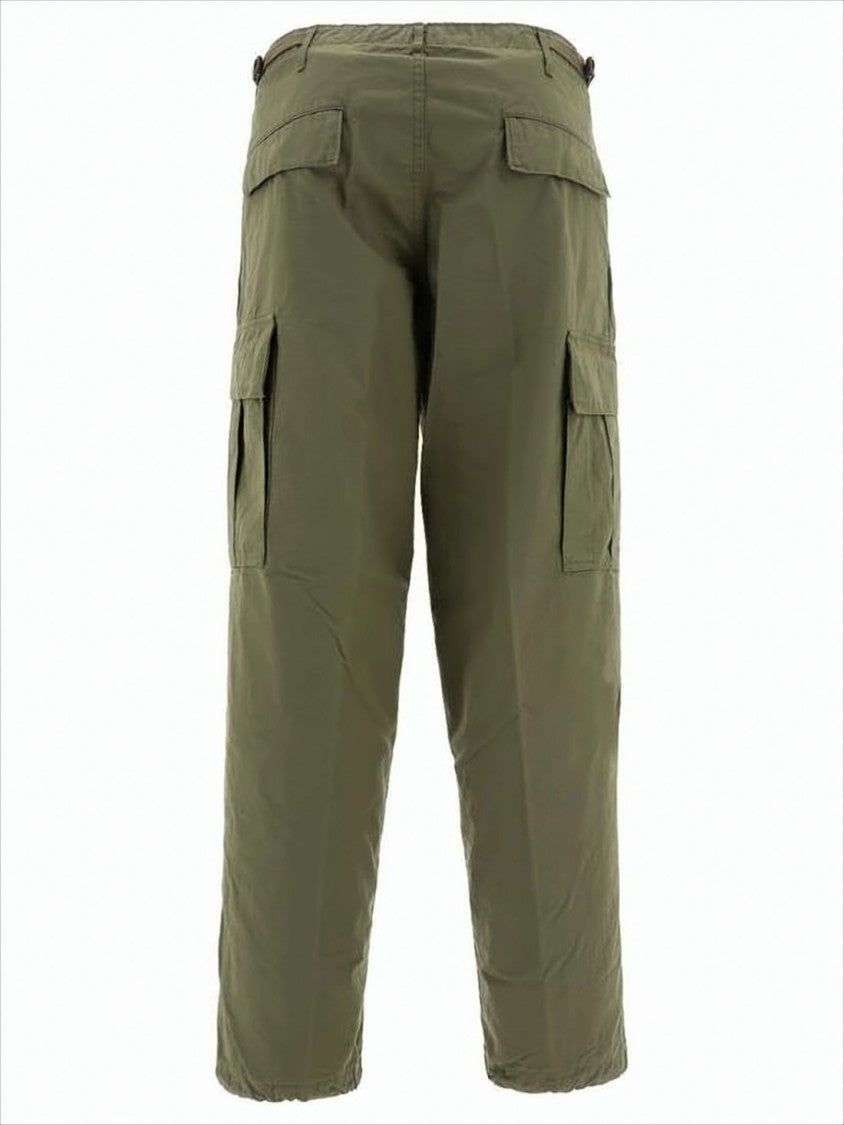 Orslow Utility-Inspired Straight Pants With Flap Pockets