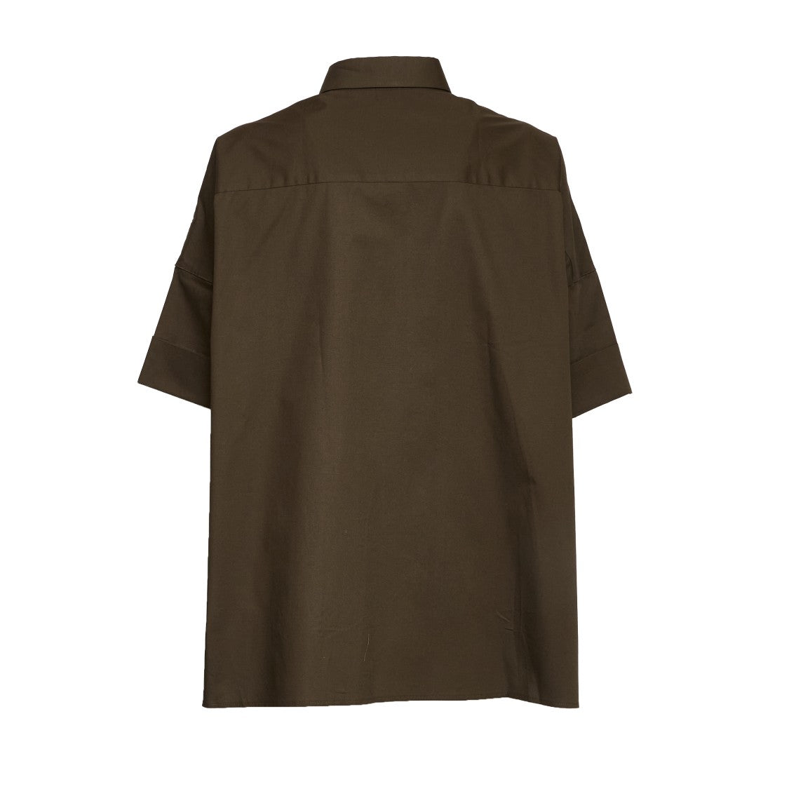 Fay Three-Quarter Sleeve Stretch Poplin Shirt