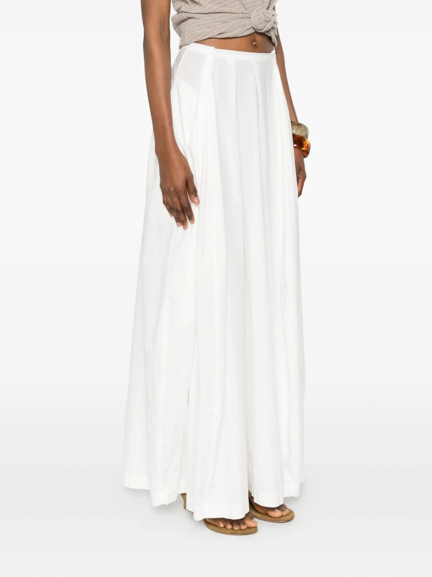 Jucca Voluminous Pleated Maxi Skirt With High Waist