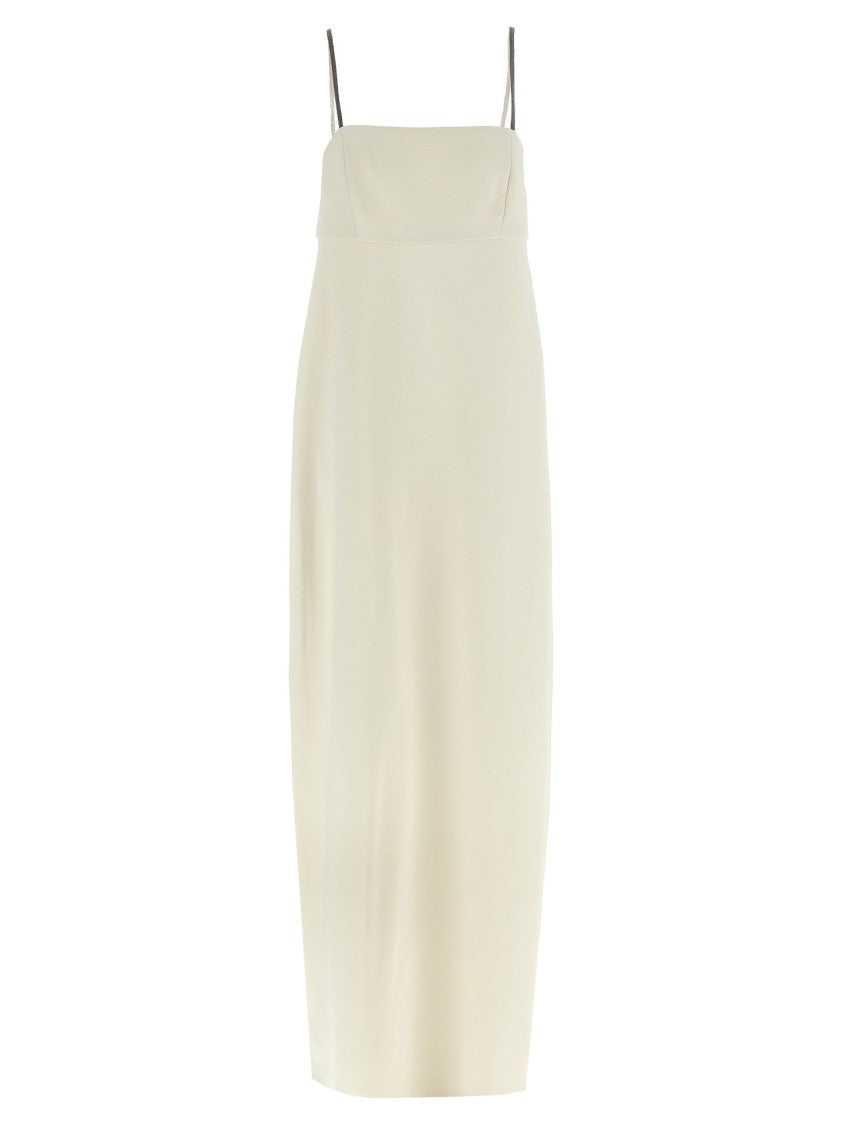 Brunello Cucinelli Long Silk Blend Sleeveless Dress