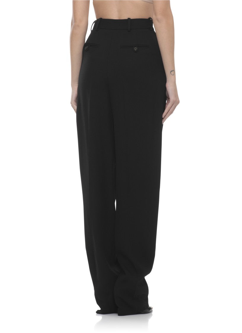 Elisabetta Franchi Black Viscose Pants