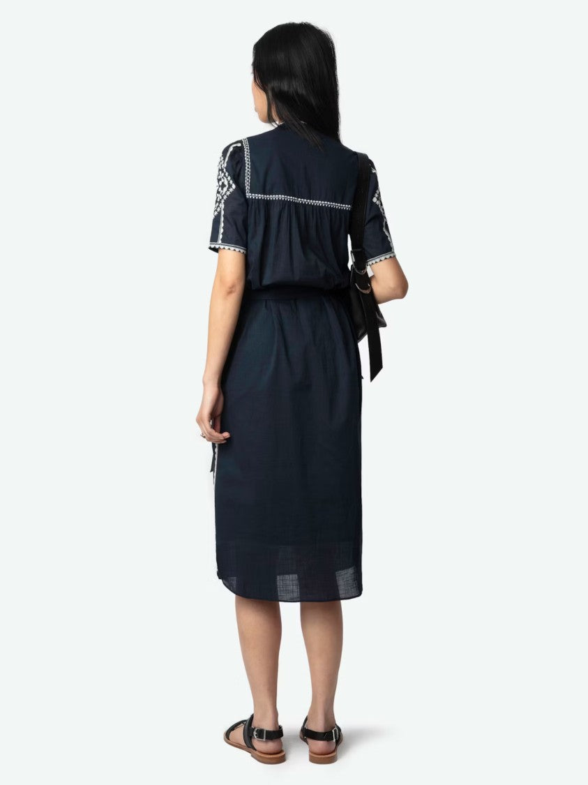 Zadig & Voltaire Knee-Length Dress With Intricate Embroidery