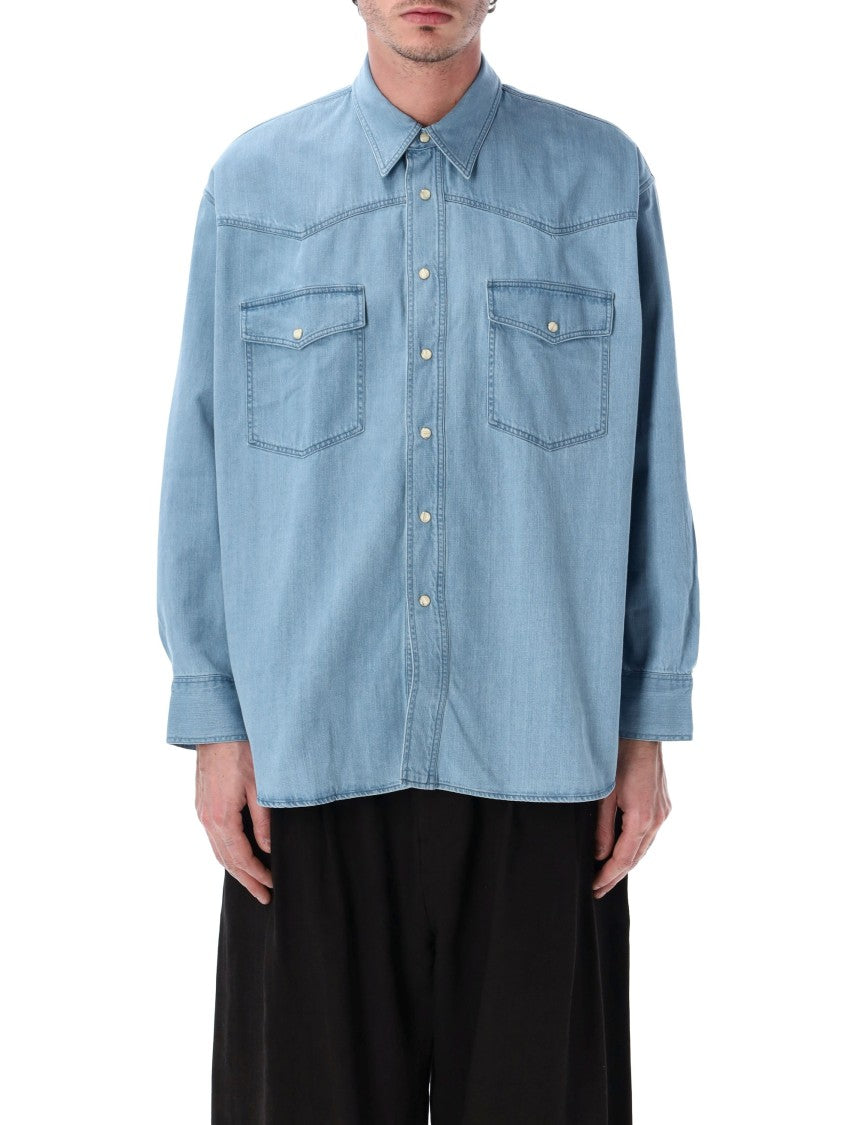 Studio Nicholson Mylo Relaxed Cotton Denim Shirt