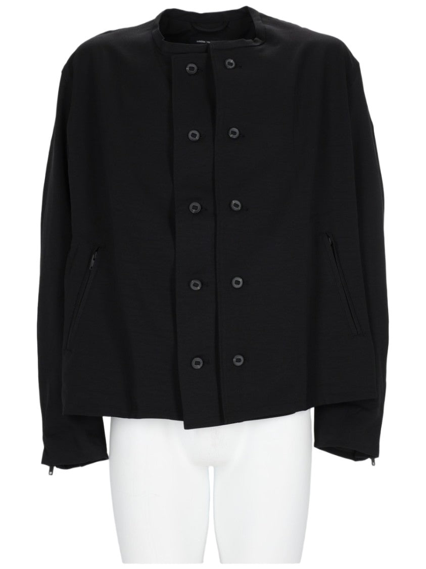 Y-3 Uniform Adaptive Boxy Oversized Double-Breasted Polyester Jacket