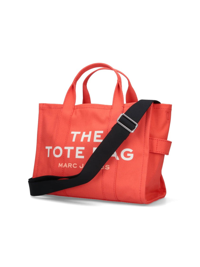 Marc Jacobs Orange Cotton Tote Bag With Adjustable Strap