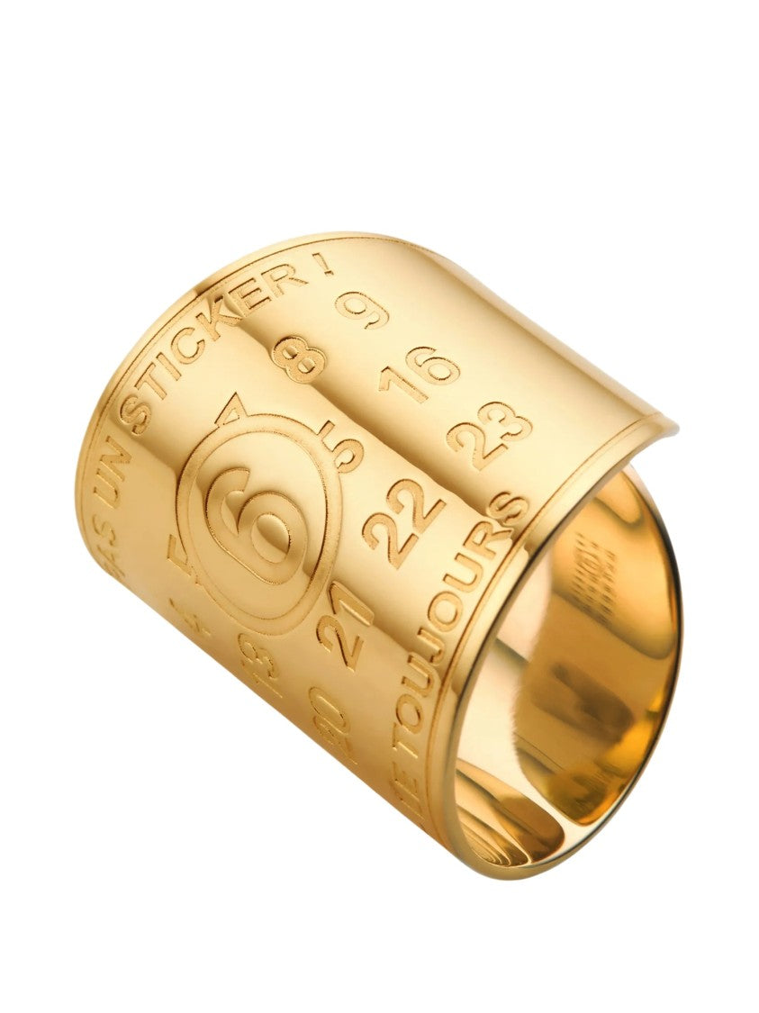 Mm6 By Maison Margiela Souvenir Sticker Embossed Calendar Ring
