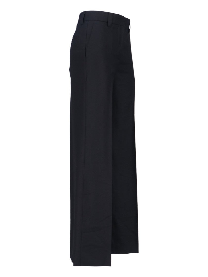 Incotex High-Waisted Wide-Leg Trousers With Pleat Details And Luxurious Finish