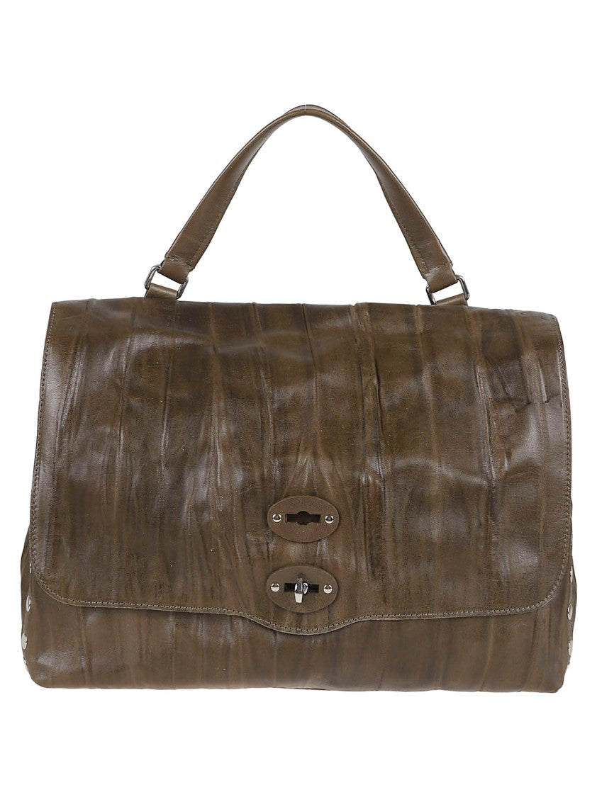 Zanellato Green Leather Crossbody Bag
