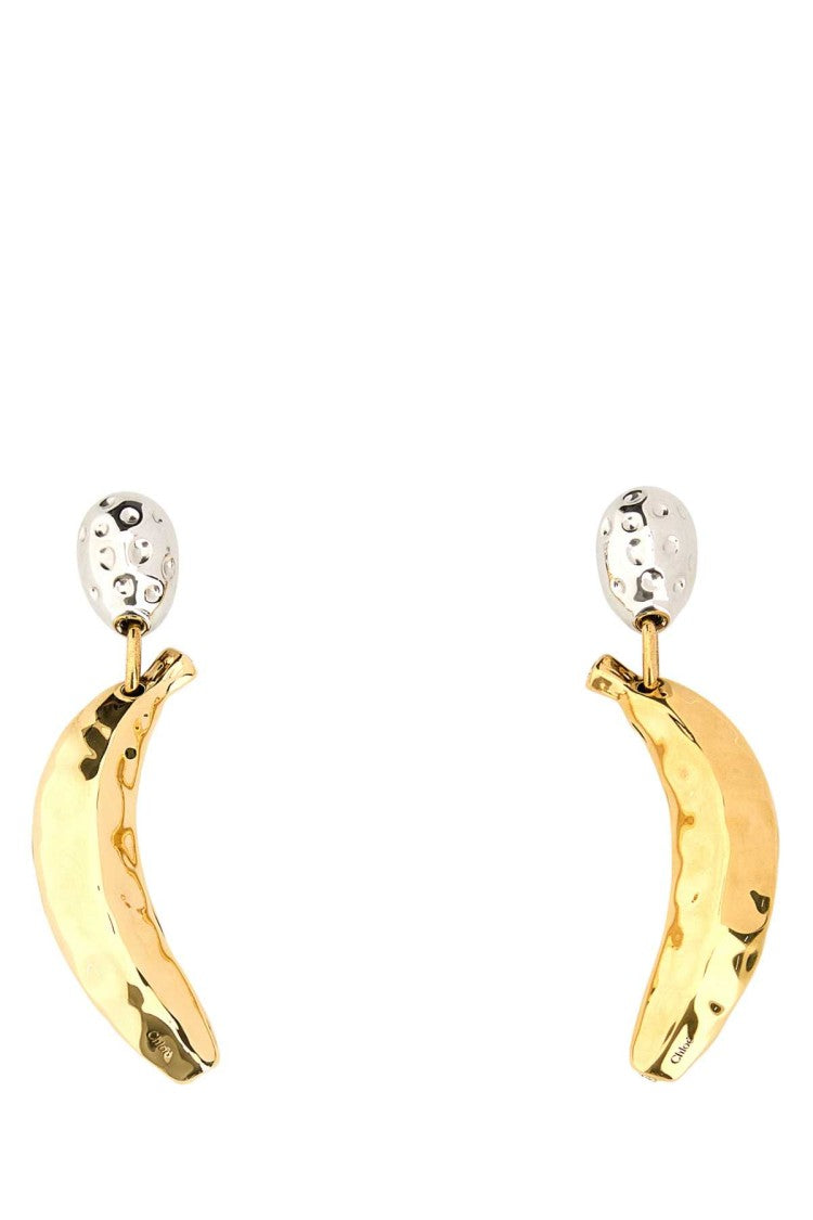 Chloé Two-Tone Metal Chloã© Bananas Earrings