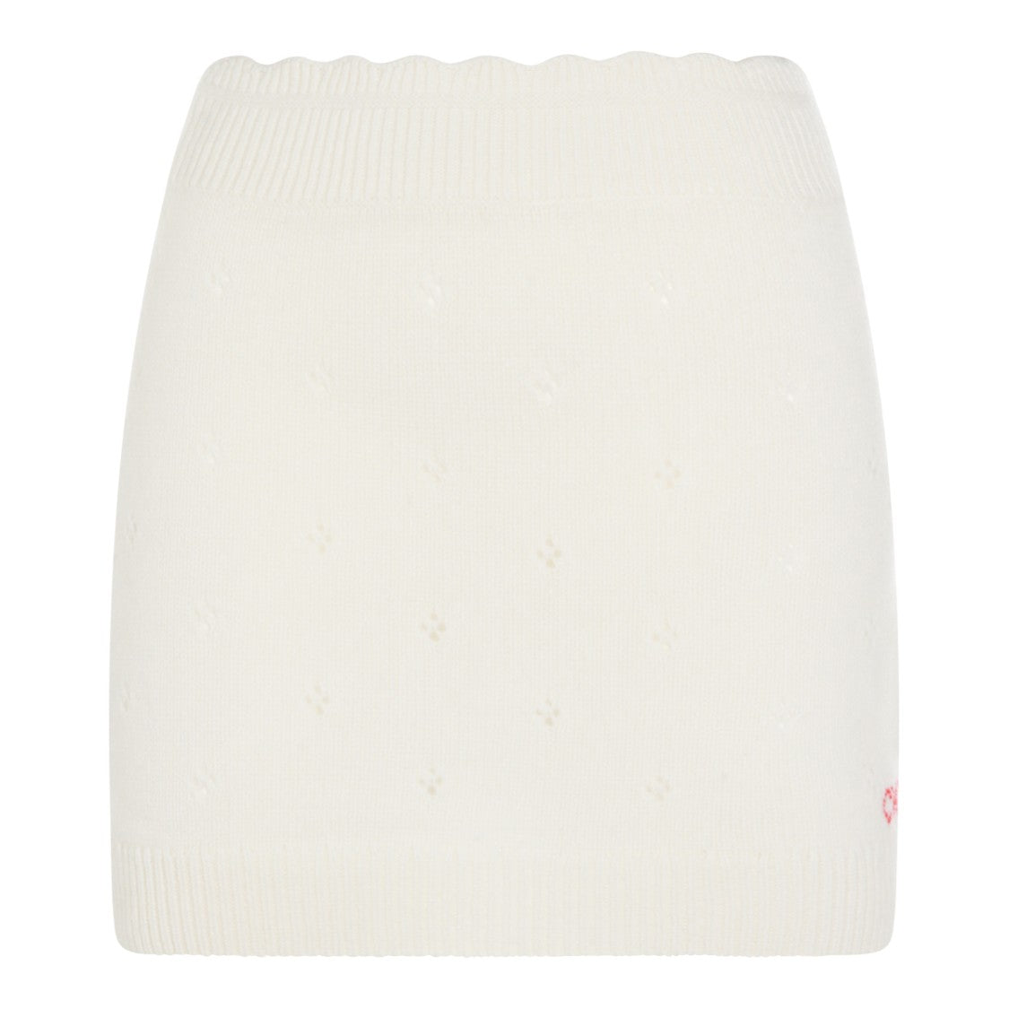 Chloé White Wool Skirt