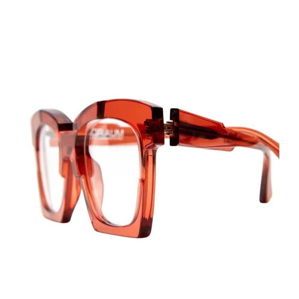 Kuboraum Mask K5 Transparent Amber Acetate Squared Frame Kuboraum Mask K5
