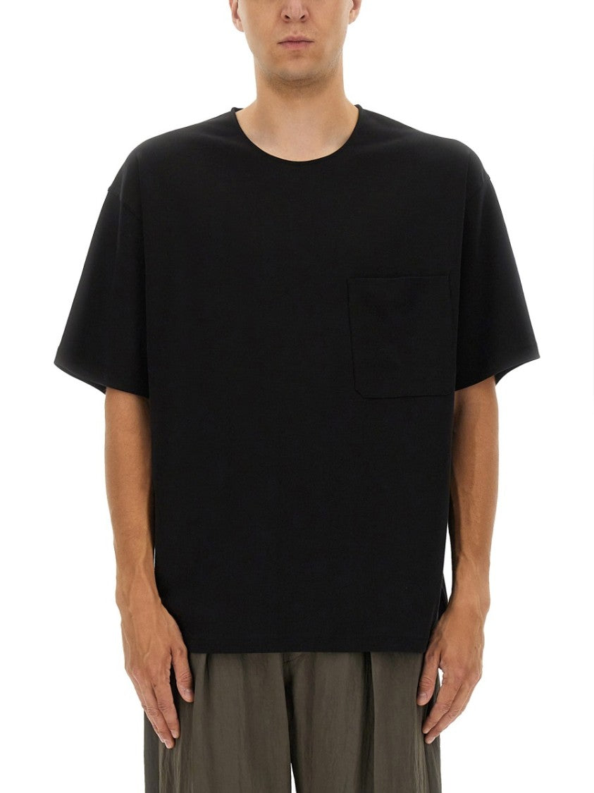 Lemaire Relaxed Fit T-Shirt With Classic Crew Neckline
