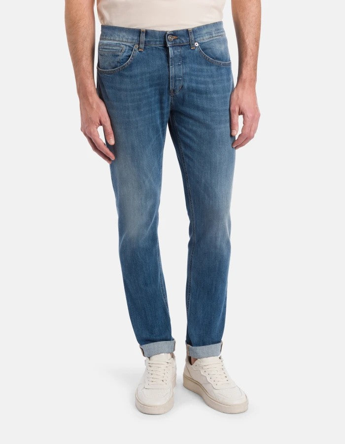 Dondup Classic Slim-Fit Jeans With Subtle Whiskering