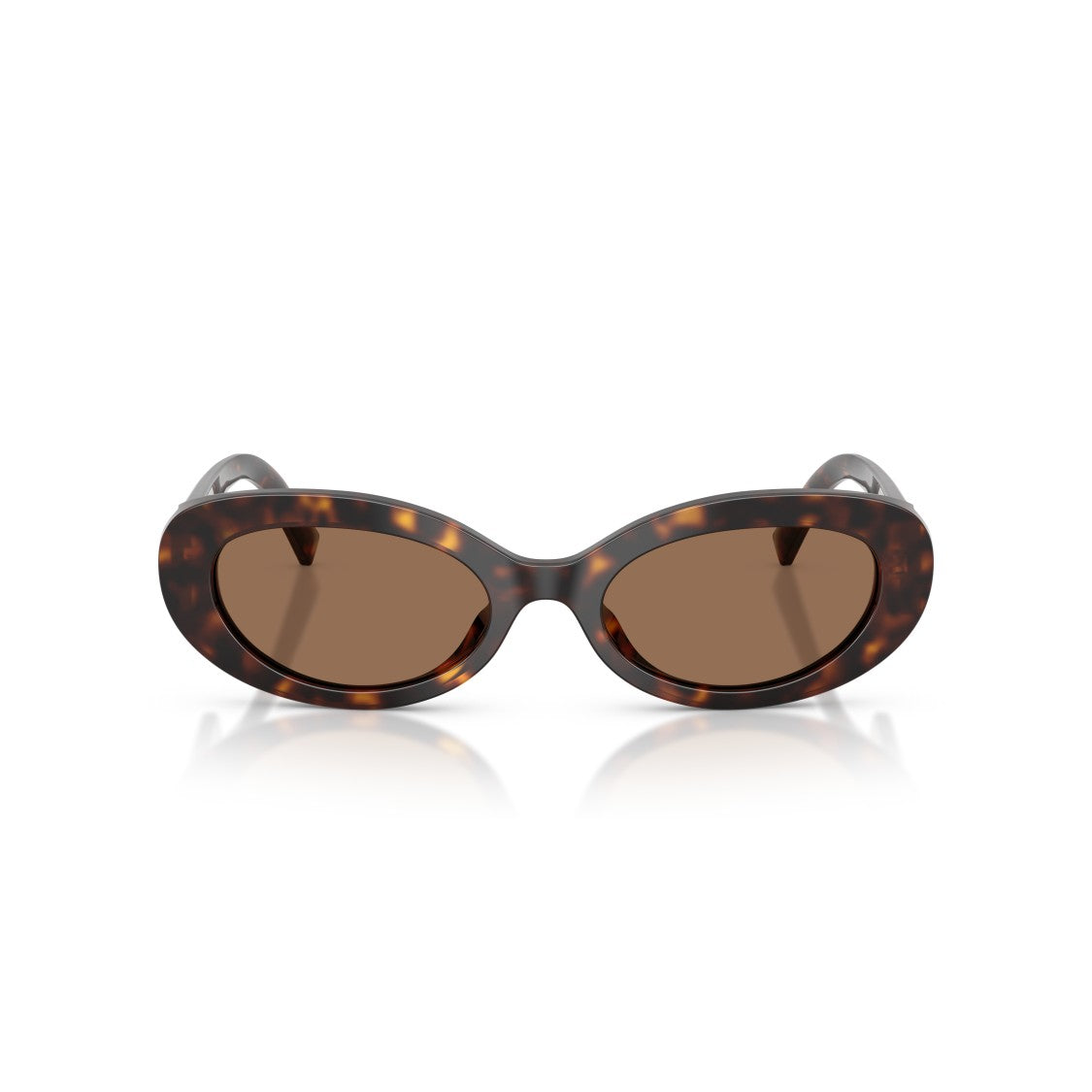 Dolce & Gabbana 0Dg4537 Tortoiseshell Oval Sunglasses With Gold Heart Emblem