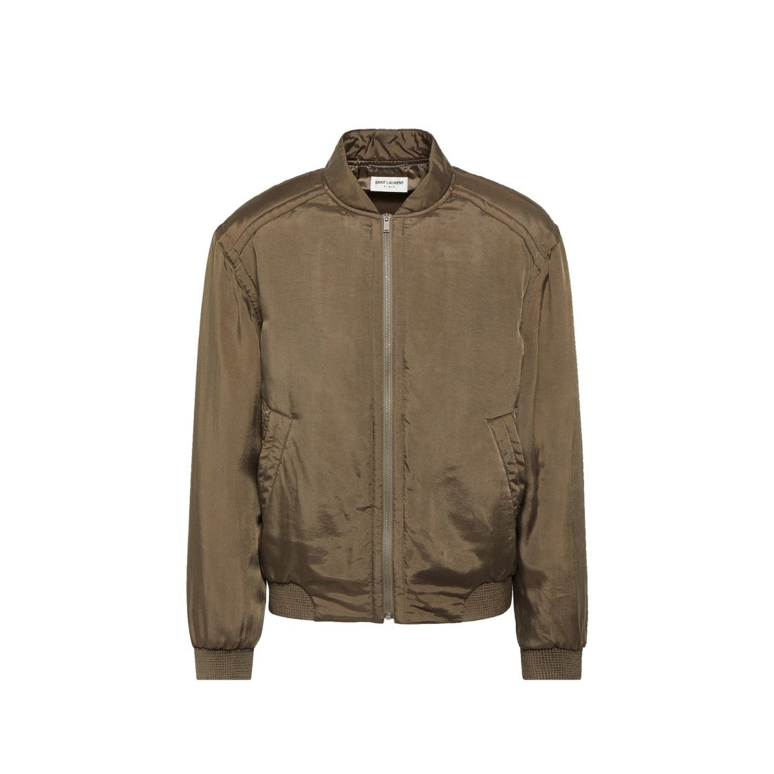 Saint Laurent Twill Teddy Bomber Jacket