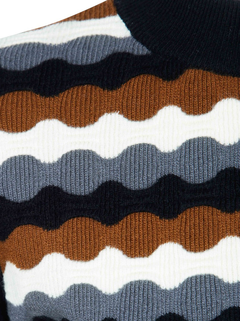 Marni Textured Knit Short-Sleeve Top