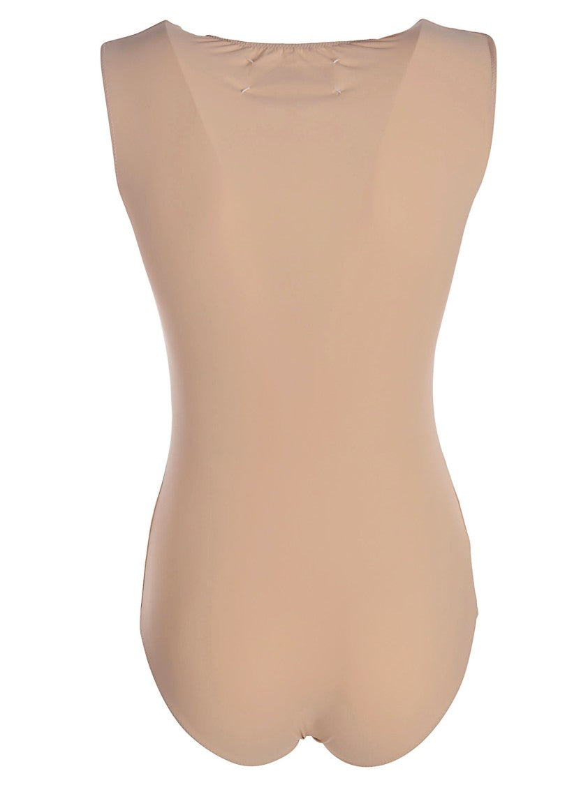 Maison Margiela Sleeveless Second Skin Bodysuit With Snap Closure