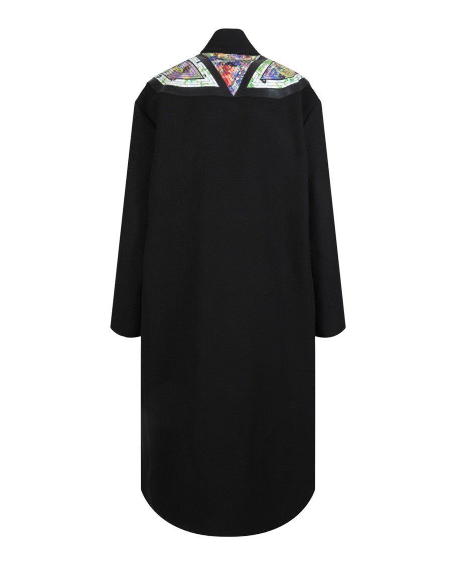 Stella Mccartney Floral-Print Shoulder Patch Belted Coat