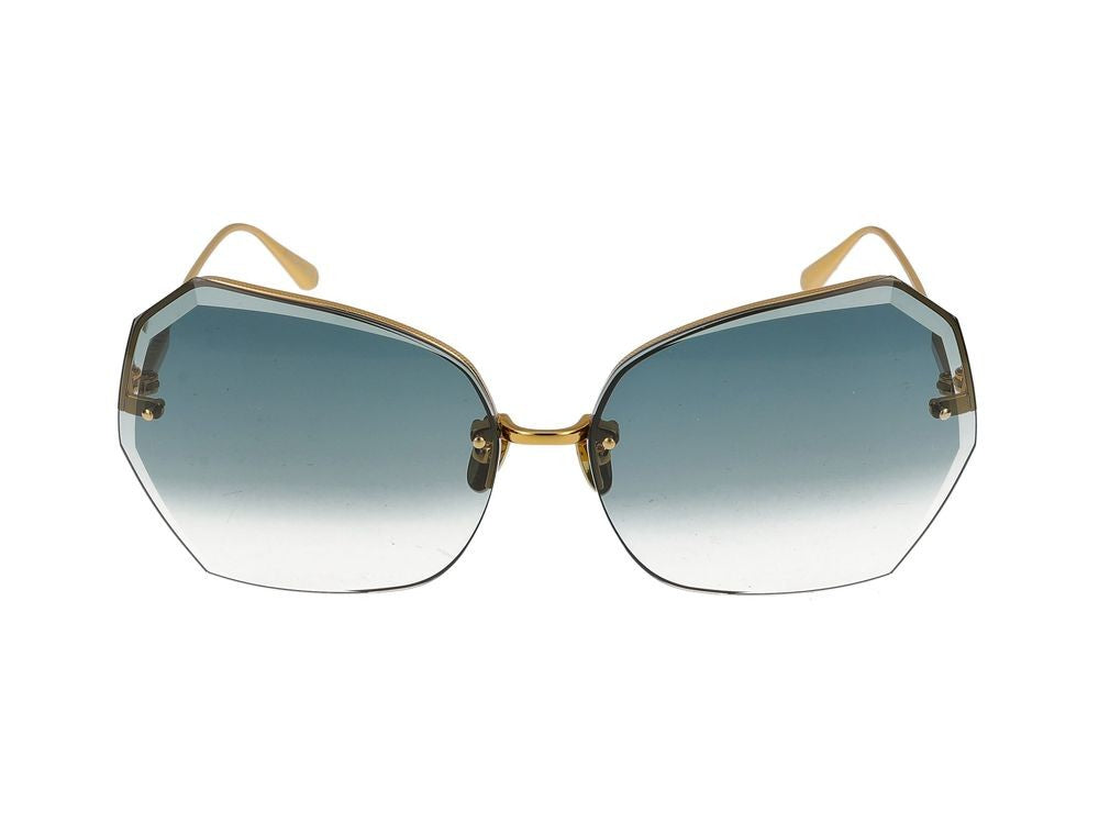 Linda Farrow Sunglasses Linda Farrow Lfl1546 Lila C2 Yellow Gold/Light Gold 69/15/140