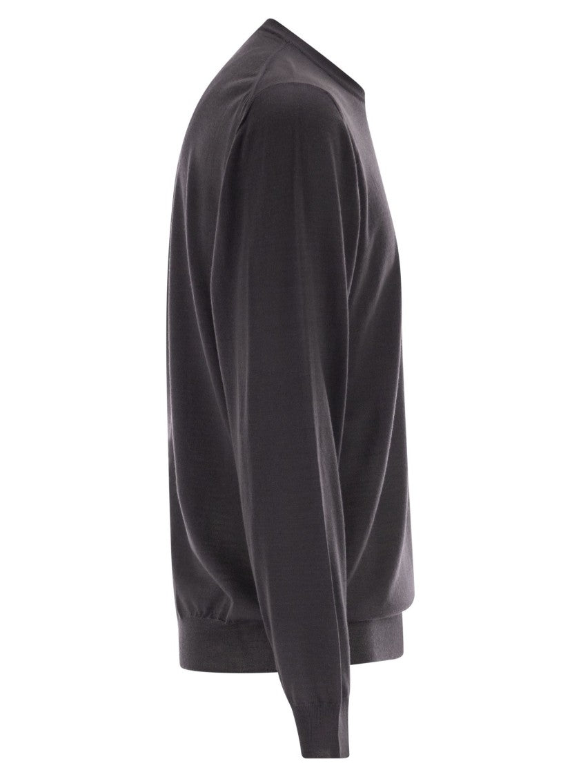Fedeli Argentina - Crew-Neck Sweater In Superfine Wool
