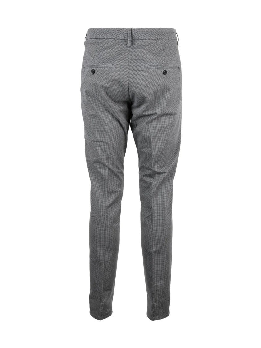 Dondup Grey Gaubert Milano Stitch Stretch Cotton Trousers