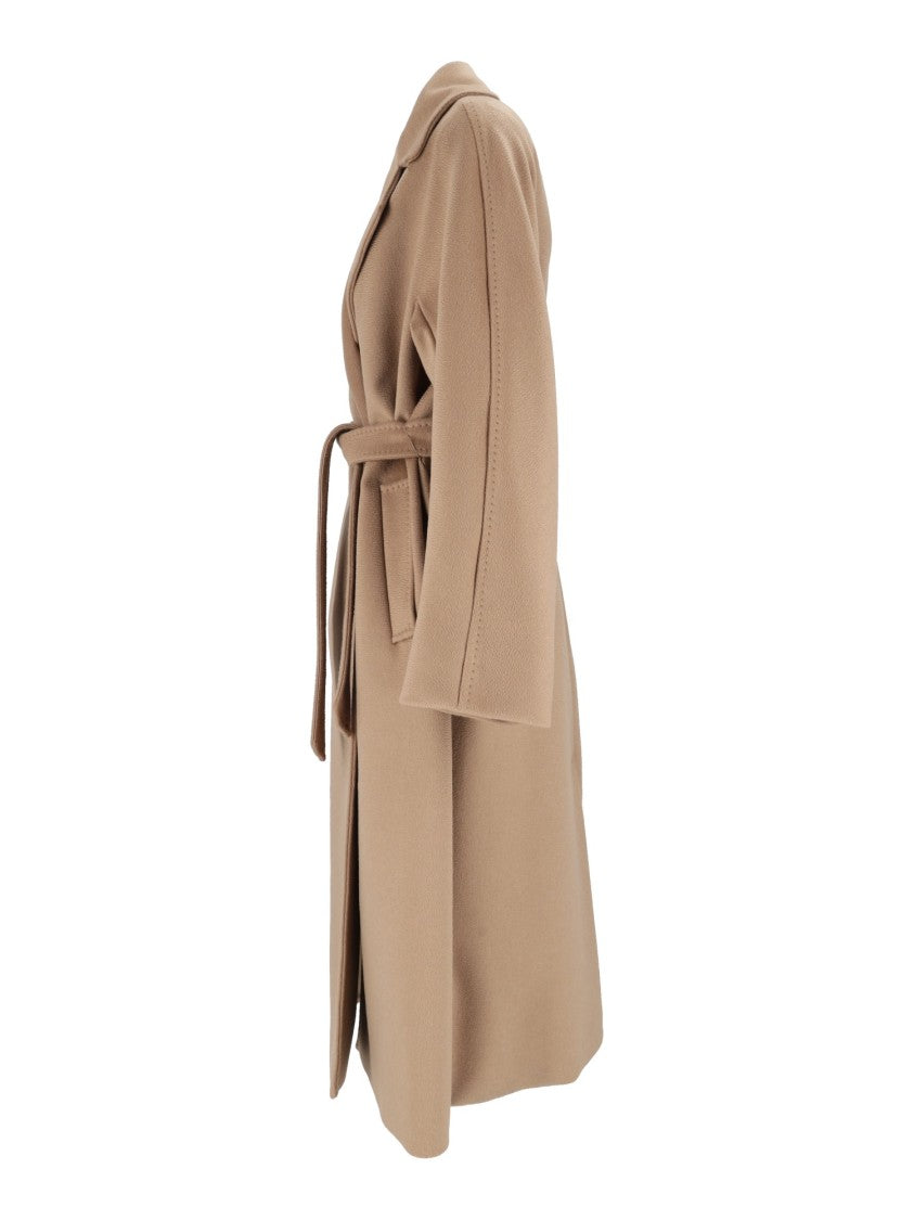 Max Mara Camel Resina Belted Wrap Coat