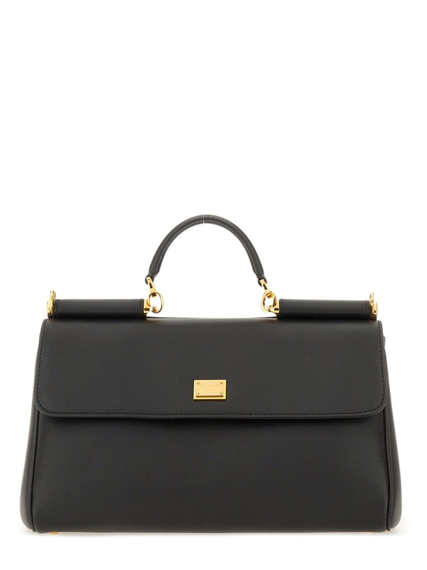 Dolce & Gabbana My Sicily Structured Leather Handbag Bag