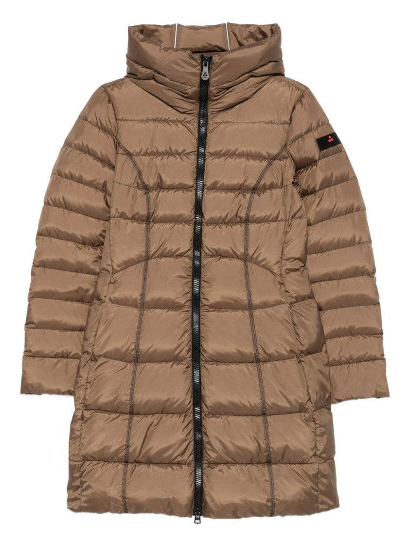 Peuterey Long Padded Jacket With Horizontal Quilting