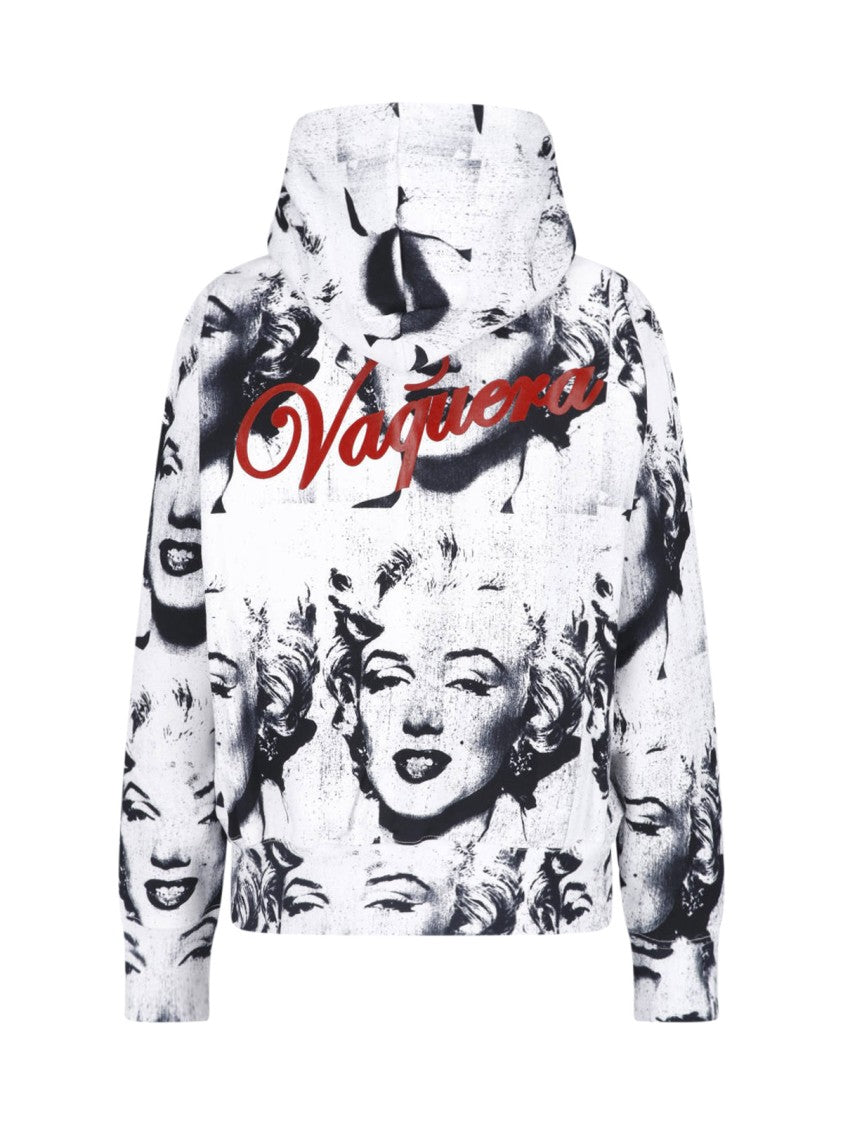 Vaquera Graphic Face Print Hoodie
