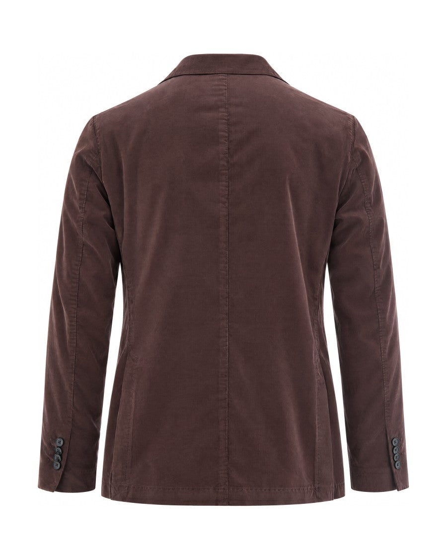 L.B.M. 1911 Viola Corduroy Single-Breasted Cotton Blazer
