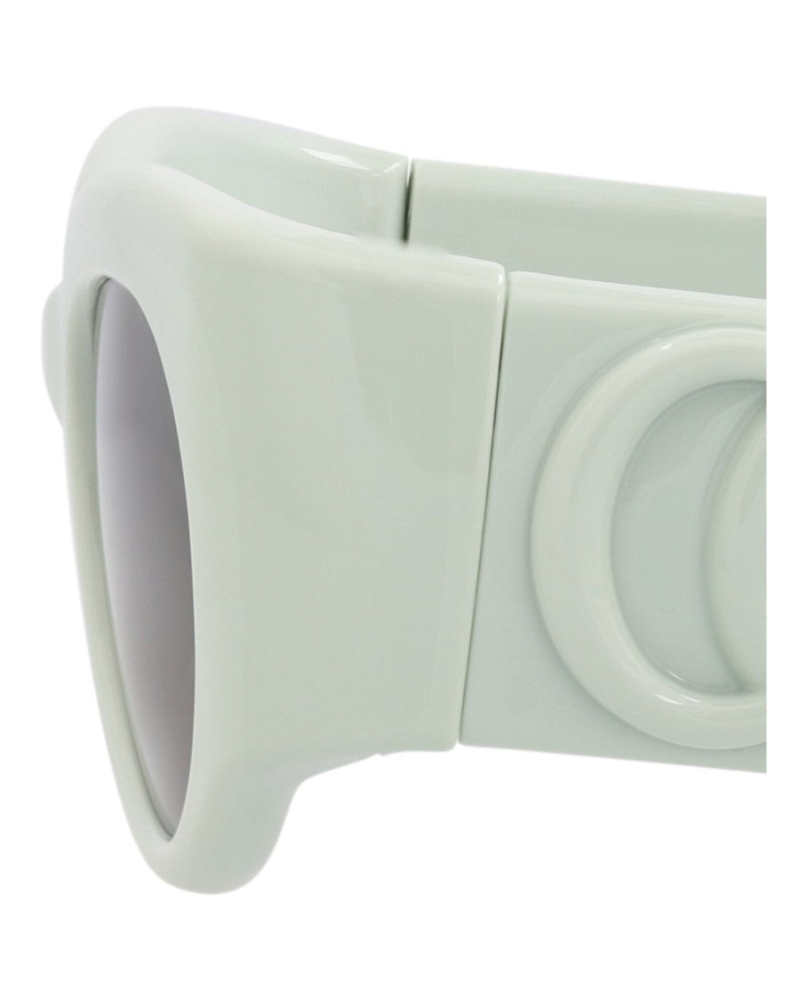 Gucci Round-Frame Injection Sunglasses With Saddle Nose Bridge