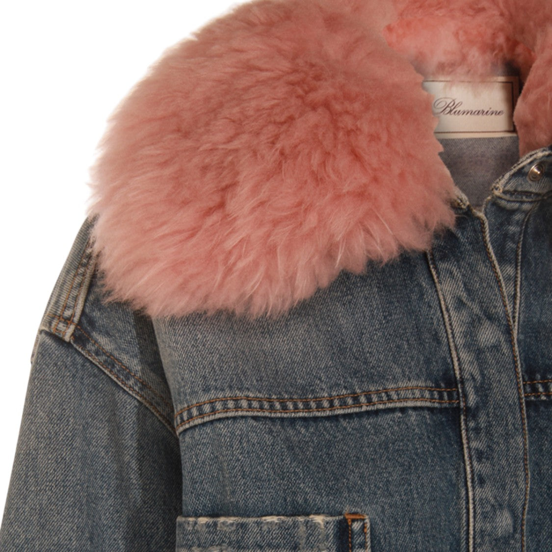 Blumarine Distressed Denim Jacket