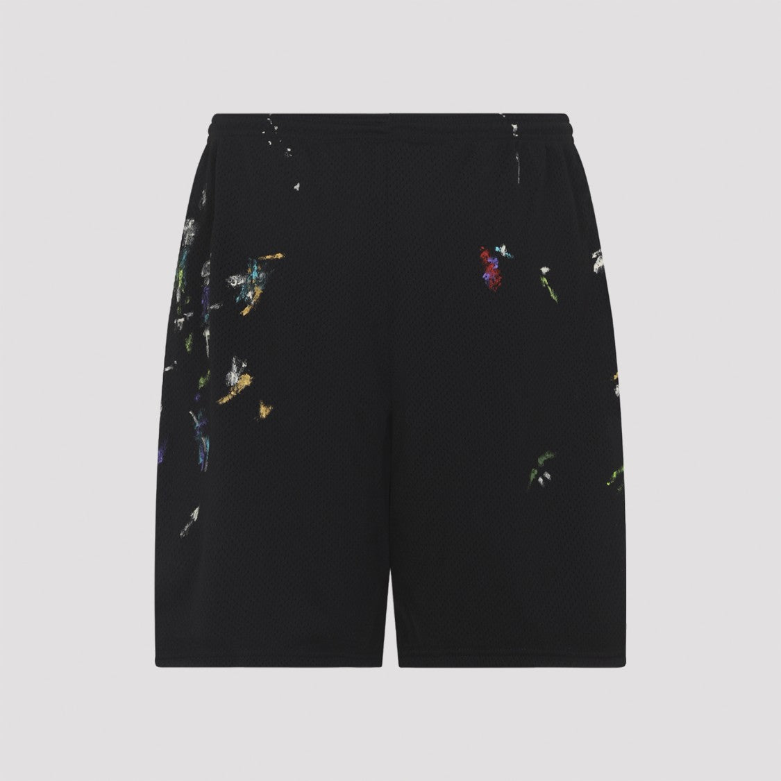Gallery Dept. Relaxed Fit Bermuda Shorts With Multicolor Splatter And Logo Detail