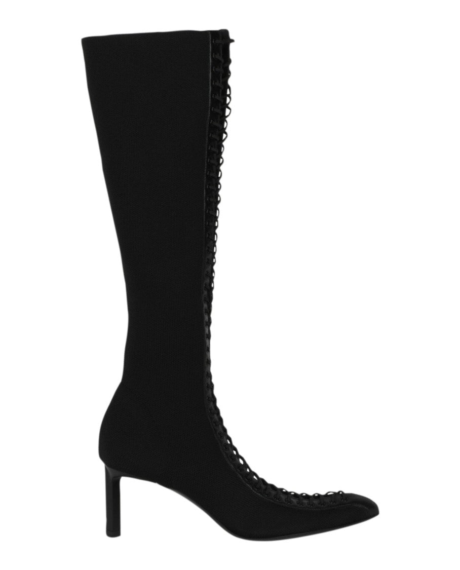 Givenchy Lace-Up Knee-High Knit Boots