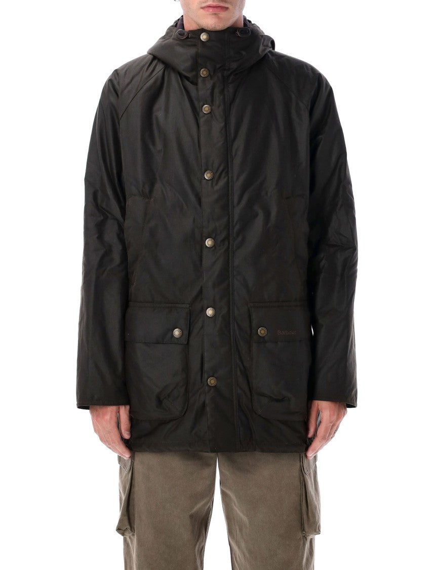 Barbour Bedale Waxed Cotton Parka Olive
