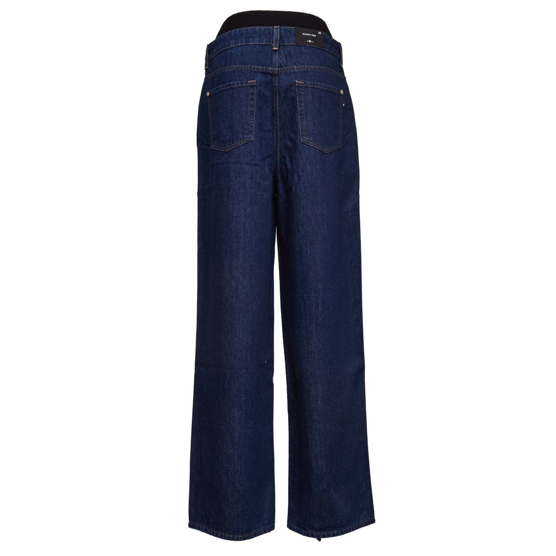 7 For All Mankind Marie Wide-Leg Nightscape Jeans With Studs